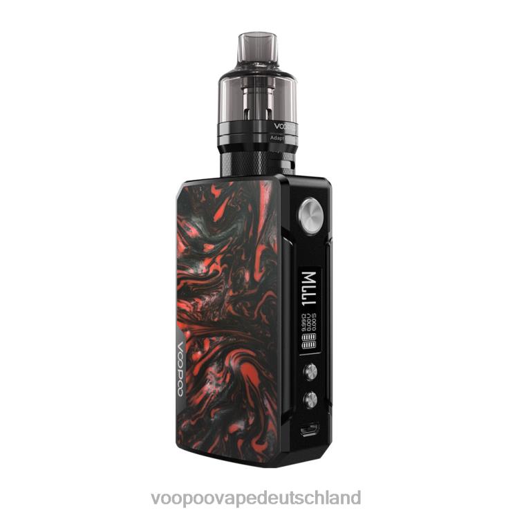 VOOPOO DRAG 2 Edition aktualisieren schwarz-scharlachrot 2NNNZ328 | VOOPOO Vape Kit