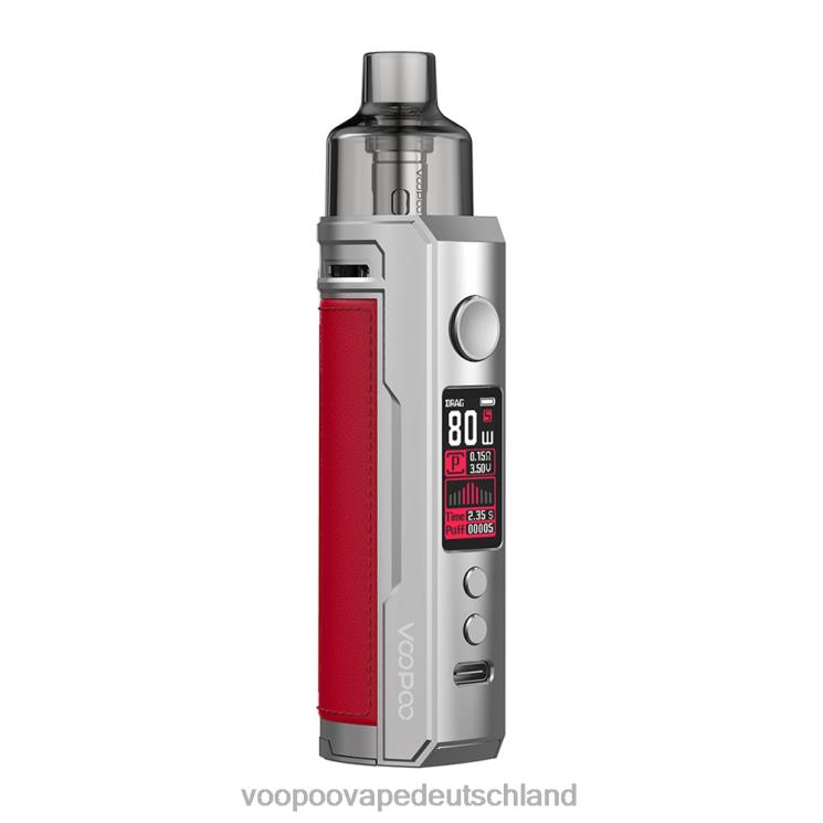 VOOPOO DRAG X Pod-Mod-Kit silberrot 2NNNZ178 | VOOPOO Vape Kit