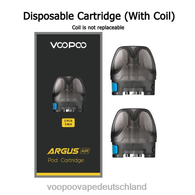 VOOPOO ARGUS AIR Pod-Kartusche (2 Stück) Pod mit 0,8 Ohm Spule 2NNNZ535 | VOOPOO Liquid Kaufen